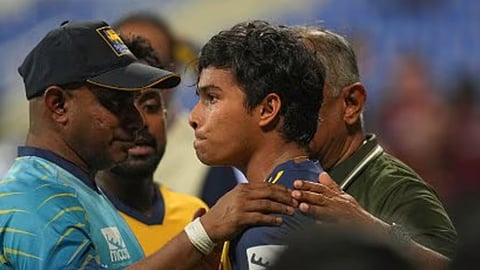 dunith wellalage father died during asia cup match