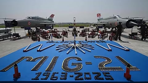 mig 21 aircraft sent off 