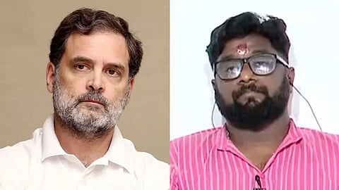 case filed aginst printu mahadev for his speech against rahul gandhi