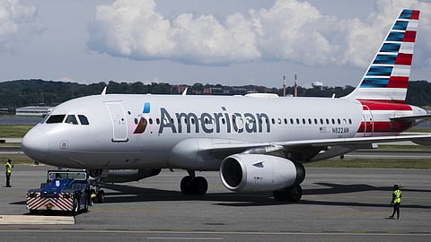 A dead body was found in the landing gear of an American Airlines plane