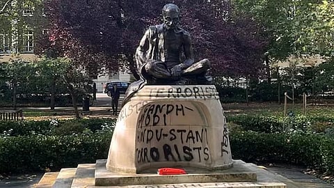 Mahatma Gandhis statue vandalised in London