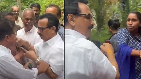 locals attack mla kp mohanan 