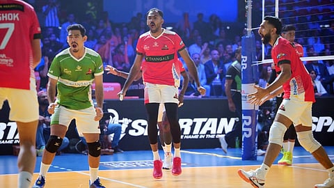 പ്രൈം വോളി: കാലിക്കറ്റിനെ അട്ടിമറിച്ച് ഹൈദരാബാദ് | Prime Volley Calicut vs Hyderabad