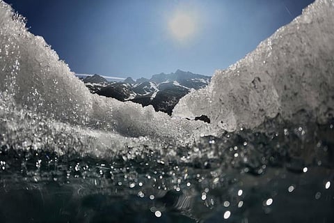 Swiss glaciers are melting