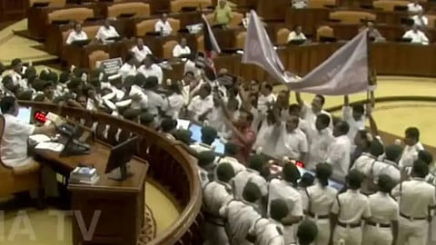 kerala assembly opposition mlas suspended 