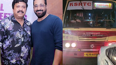 actor kishore sathya facebook post about ksrtc conductor help after bus hit car