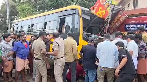school bus accident malappuram edappal