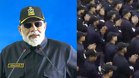 Narendra Modi celebrates Diwali with armed forces personnel onboard INS Vikrant