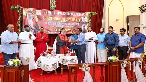 Abu Dhabi Mar Thoma Parish pays tribute to Joseph Mar Barnabas Suffragan Metropolitan