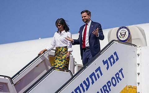 The Vance couple in Israel