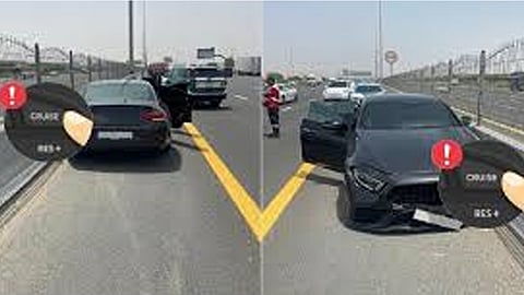 Cruise control malfunctioned; Dubai Police rescue driver