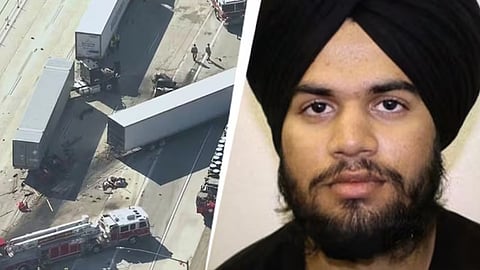 Indian trucker kills 3 in California crash arrested