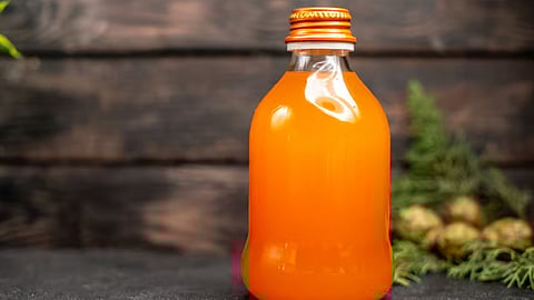 brothers drink medicine for cattle foot and mouth disease