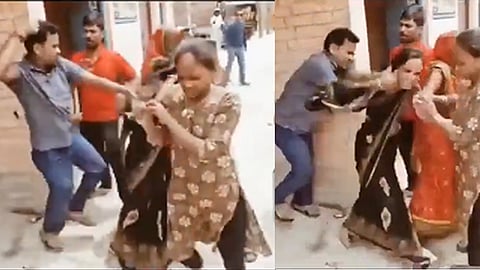 wife did not vote for RJD, man pushes out her