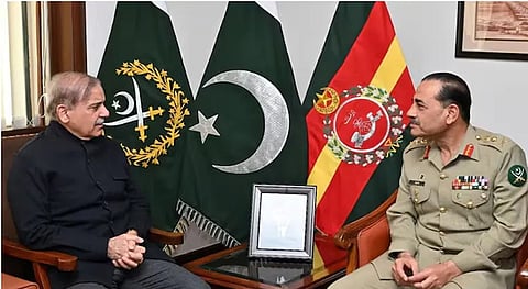 Shahbaz Sharif and Asim Munir