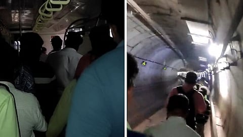 Chennai Metro Train Stuck In Subway