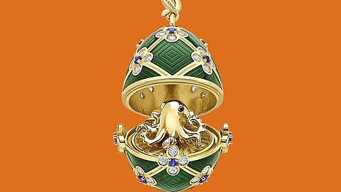 man swallow limited edition diamond pendent