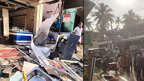 gas cylinder explodes in hotel in thiruvananthapuram