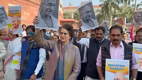 G Ram G Protest in opposition lok sabha