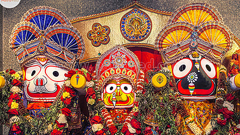 Photo of Ratna Singhasan in Jagannath temple's sanctum sanctorum