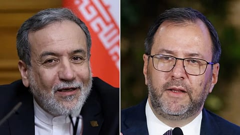  Venezuelan Foreign Minister Ivan Gil and Iranian Foreign Minister Abbas Araghchi