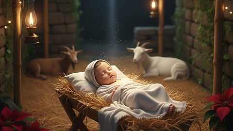 World in christmas spirit