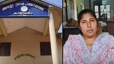 agaly panchayath president resign