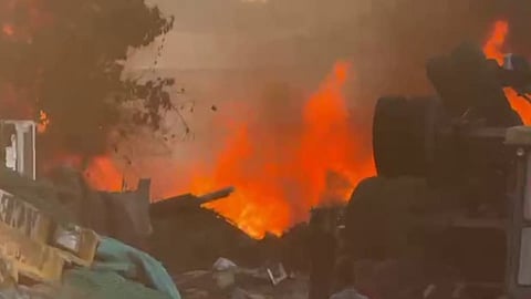 major fire accident in scrap yard in aluva