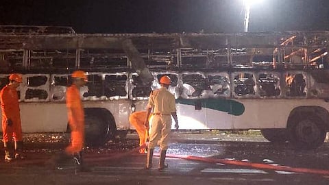 kottayam kssrtc bus fire