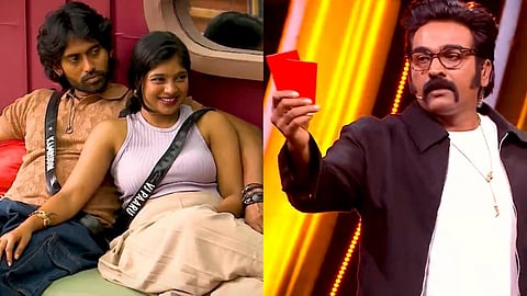 tamil bigg boss contestant parvathy and kamarudin got red card evict 