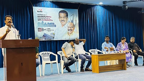 k.radhakrishnan mp and n.k akbar mla receive welcome