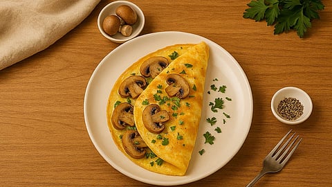 Perfecting A Mushroom Omelette 