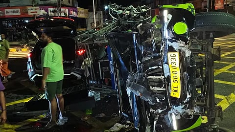 thrissur accident, 17 ayyappa devotes wounded