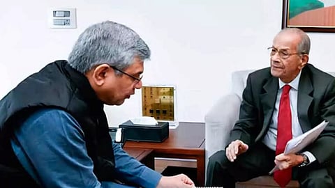 
Railway Minister Ashwini Vaishnav and E. Sreedharan met