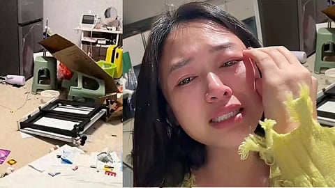 wife buy dish washer, husband smashes home