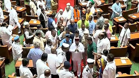 Governor leaves Karnataka Assembly after reading two lines of policy statement