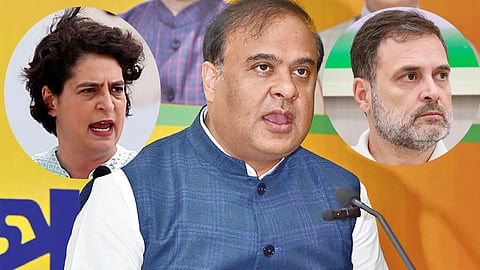 victim of rahul-priyanka fight says assam chief minister