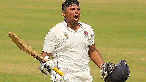 sarfaraz khan double century against hyderabad in ranji trophy match