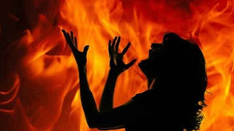 Pregnant woman set on fire and killed