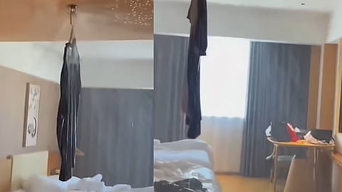 shirt hangs on room sprinkler, 19 lack compensation demands