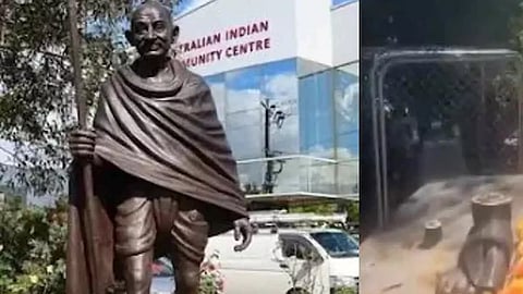 Gandhiji's bronze statue stolen