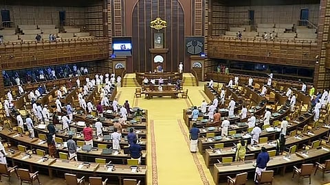 opposition protest at assembly sabarimala gold theft