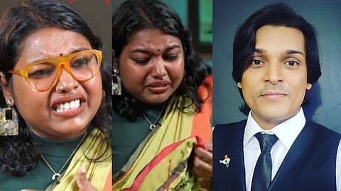 sreelakshmi arakkal bursts into tears rahul easwar apologize 