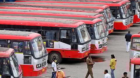 Bus strike in Karnataka