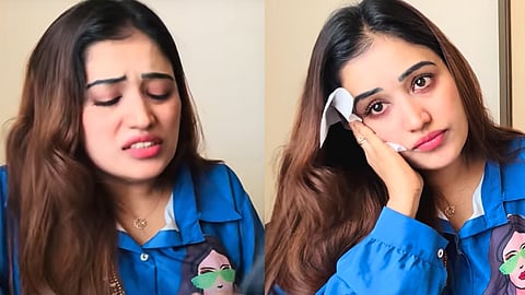 anumol eating jolo chips crying