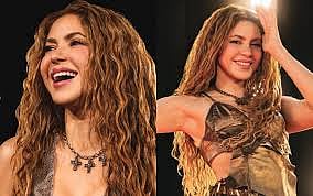 Famous pop singer and Grammy Award winner Shakira arrives in Mumbai
