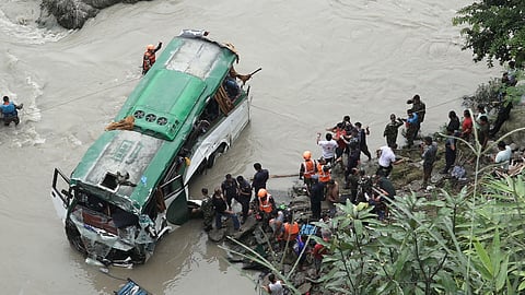 18 dead as bus falls into river in Nepal