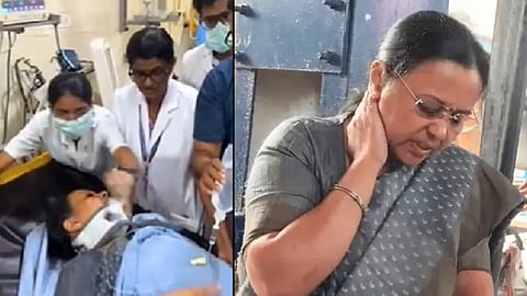actor joy mathew mocks injured minister veena george 