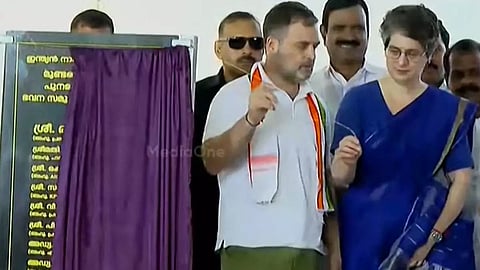 Rahul Gandhi lays foundation stone for houses being built by Congress