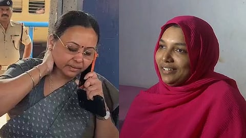 harsheena facebook post against veena george